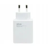 XIAOMI oryginalna kroviklis jungiama į tinklą USB A QC3.0 3A 33W MDY-16-EF balta bulk