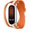 Xiaomi Dual-tone Leather Strap | 140–180mm | Calf Leather, PU (inside) | Baltas and Oranžinis