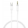 XO kabelis audio NB-R279B USB-C - jack 3,5mm 1,0m baltos spalvos