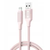 XO laidas NB265 USB – Lightning 1,0m 2,4A rožinis