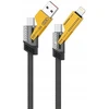XO kabelis NB276 4w1 USB-C - Lightning + USB - USB-C 60W 1,0 m pilkas