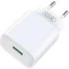 XO laidinis įkroviklis CE02D QC 3.0 18W 1x USB baltos spalvos