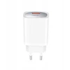 XO laidinis įkroviklis CE19 QC 18W 1x USB baltos spalvos + kabelis microUSB