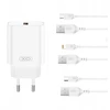 Įkroviklis XO kroviklis jungiama į tinklą CE33 QC 18W 1x USB balta + kabelis Lightning