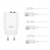XO sieninis įkroviklis CE34 2x USB 2,4A baltas + Lightning laidas