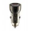 XO automobilinis įkroviklis CC60 60W 1x USB 1x USB-C juodas