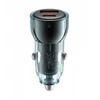 XO automobilinis įkroviklis CC60 60W 1x USB 1x USB-C mėlynos spalvos