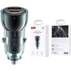 XO automobilinis įkroviklis CC60 60W 1x USB 1x USB-C mėlynos spalvos