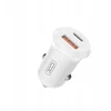 XO automobilinis įkroviklis CC69 PD 30W QC 1x USB 1x USB-C baltas