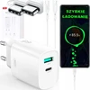XO sieninis įkroviklis CE29 PD 20W 1x USB-C 1x USB baltas + laidas USB-C - USB-C