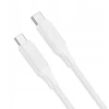 XO kabelis NB-Q265B PD USB-C - USB-C 1,0m 60W baltos spalvos