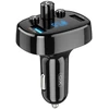 XO FM moduliatorius BCC02 Bluetooth MP3 automobilinis įkroviklis 15W juodos spalvos