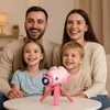 Xrec Projektoriaus kamera 3in1 vaikams 48mp 1080p 32gb kortelė trikojis / HA92 rožinis