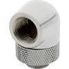 XSPC adapteris 90 laipsnių G1/4 colio kištukas į G1/4 colio kištuką - pasukamas, chromuotas