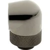 XSPC Adapteris 90 Degree G1/4 Inch Male to G1/4 Inch Female – Rotatable, Juodas Chrome, Pack of 4