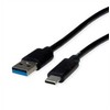 Kabelis USB Digitus USB-A - USB-C 0.5 m Juodas (11.45.9010)