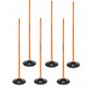 Yakimasport Slalomo kliūčių ruožas 160cm stulpeliai + 1.5kg pagrindas Oranžinė 100866