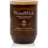 Woodwick Aromatinė žvakė (Medium Ginger &amp; Turmeric), 184,0 g
