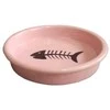 Yarro International Ceramic bowl Plokštė balta / rausva 13.5x2.5c m