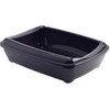 YARRO tualetas mała owalna su rėmeliu spalva classic 42x31x13cm tamsiai mėlyna [Y3601-3221 GRAN]