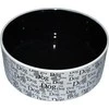 Yarro International Baltas juodas šuo keramikos dubuo 19.5x7,5 cm