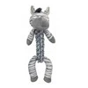 Yarro International YARRO Žaislas Pliušinis ZEBRA Z PLECIONYM SZNUREM 35cm Y0088