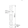 YATO KOŃCÓWKA / BIT 1/4" SPANNER 6x100mm + 10x100mm 2vnt.. 0499