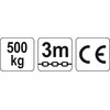 Yato Toya Sa Poland Grandininė gervė 3M, 0,5 T (YT-58950)