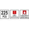 YATO O-žiedo sandarikliai 225 vnt.