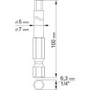 YATO KOŃCÓWKA / BIT 1/4" HEX 4x100mm + HEX 6x100mm 2vnt.. 0495