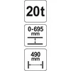 Yato Hidraulinis presas 20t - YT -55581
