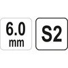 YATO KLUCZ TRZPIENIOWY IMBUS / HEX, Z RĘKOJEŚCIĄ 6,0mm KULA