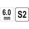YATO KLUCZ TRZPIENIOWY IMBUS / HEX, Z RĘKOJEŚCIĄ 6,0mm