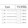 YATO FILES SET 5 vnt. SPINTELĖS Įdėklas 55453