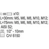 YATO KOŃCÓWKI SPLINE 11elem. 0415