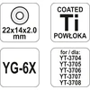 YATO KÓŁKO WYMIENNE 22x11x2mm 37141 DO PRZYRZĄDU GLAZURNICZEGO