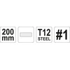 Yato METALINĖ DILDĖ 200 mm 1 PLOKŠČIA