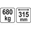 YATO TRAVERSE-BALANCIJA KRANUI 680kg