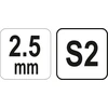 YATO KLUCZ TRZPIENIOWY IMBUS / HEX, Z RĘKOJEŚCIĄ 3,0mm KULA