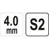 YATO KLUCZ TRZPIENIOWY IMBUS / HEX, Z RĘKOJEŚCIĄ 4,0mm KULA