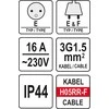 Yato Stumdomasis 20 m / 4 lizdas 230v H05RR-F 3x1.5m2 (YT -81052)