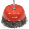 YATO TAČIAU ŠEPEČETĖLIS SU BOTONU 100mm INOX