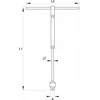 YATO TYPE-T ADAPTERIS SU 1/4 colio SUKIAMA RANKENA