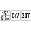 YATO terkšlė WEWNĘTRZNA DO ŚRUBUNKÓW 1/2" 03315