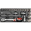 YATO STALČIO Įdėklas 1/2 "RAKTŲ RINKINYS 24 vnt. 5537