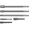 Yato Toya Sa Poland Adapterių komplektas | ilgi ir trumpi | iš 1/4"(6,3 mm) į galvutes 1/4" - 3/8" - 1/2" | 150 mm (YT-04629)