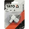 Yato Toya Sa Poland Pneumatinė jungtis šarnyrinė 360° | 6.3 mm (1/4") vidinis / išorinis sriegis (YT-24130)