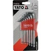 Yato Toya Sa Poland L tipo raktų rinkinys | ilgas tipas | T-Star (Torx) su šarnyru T9 - T40 | 8 vnt. (YT-05123)