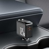 YESIDO AUTOMOBILINIS ĮKROVIKLIS Y71 125W GREITAS ĮKROVIMAS 4in1 LED + C+iP LAIDAS 65W Juodas