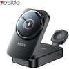 Yesido kroviklis indukcinė DS27 15W (Stand) 3w1 (do Apple Watch), Juodas / JUODA